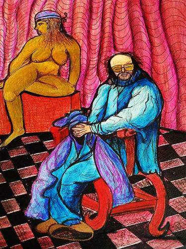 Print of Conceptual Men Paintings by Juan Carlos Gonzalez