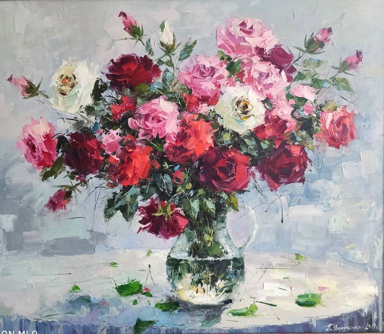 Roses Painting by якименко петр | Saatchi Art