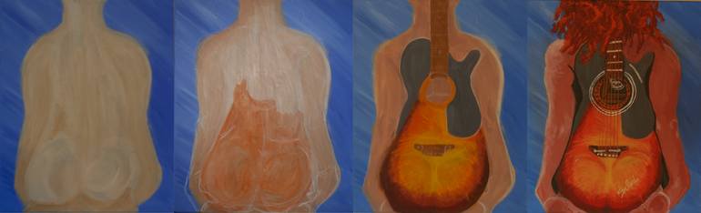 Original Expressionism Nude Painting by Douglas Siclari