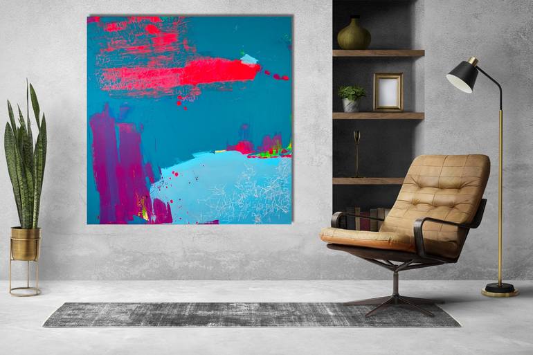 Original Abstract Expressionism Abstract Painting by Lenta Markevich