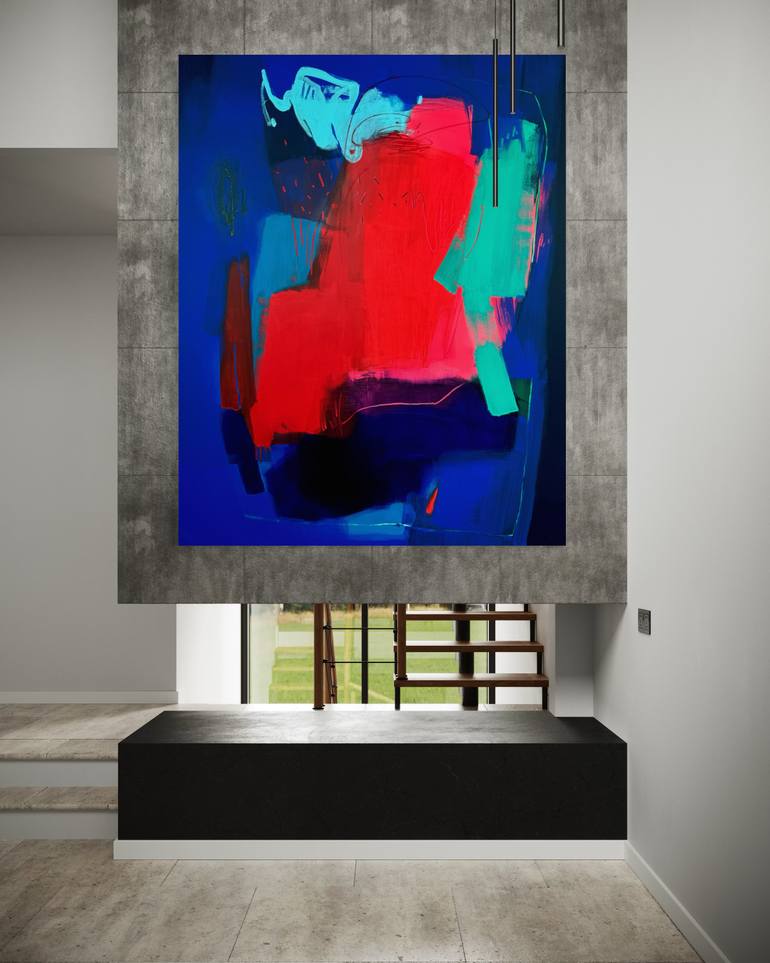 Original Abstract Expressionism Abstract Painting by Lenta Markevich