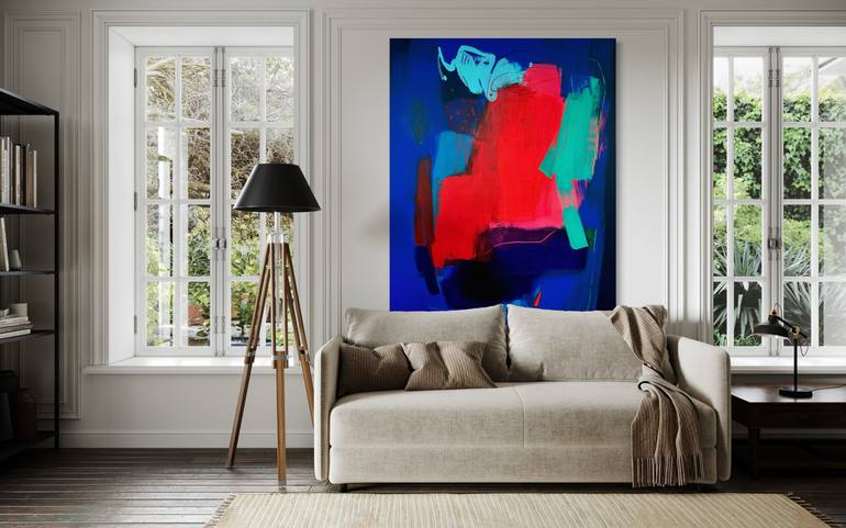 Original Abstract Expressionism Abstract Painting by Lenta Markevich