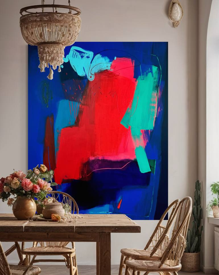 Original Abstract Expressionism Abstract Painting by Lenta Markevich