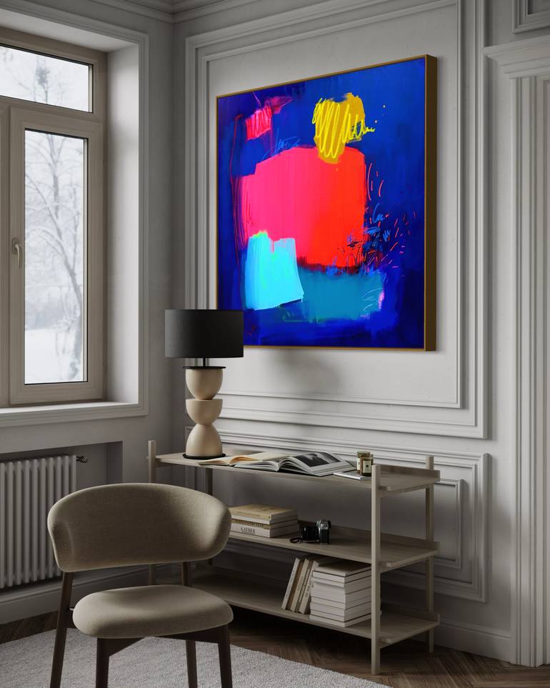 Original Abstract Expressionism Abstract Painting by Lenta Markevich