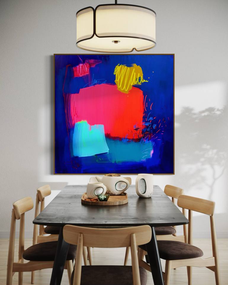 Original Abstract Expressionism Abstract Painting by Lenta Markevich