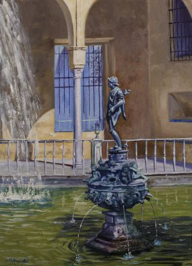 Fountain of Mercury in the Alcazar, Seville. thumb