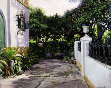 Print of Realism Garden Paintings by Jose Blanco