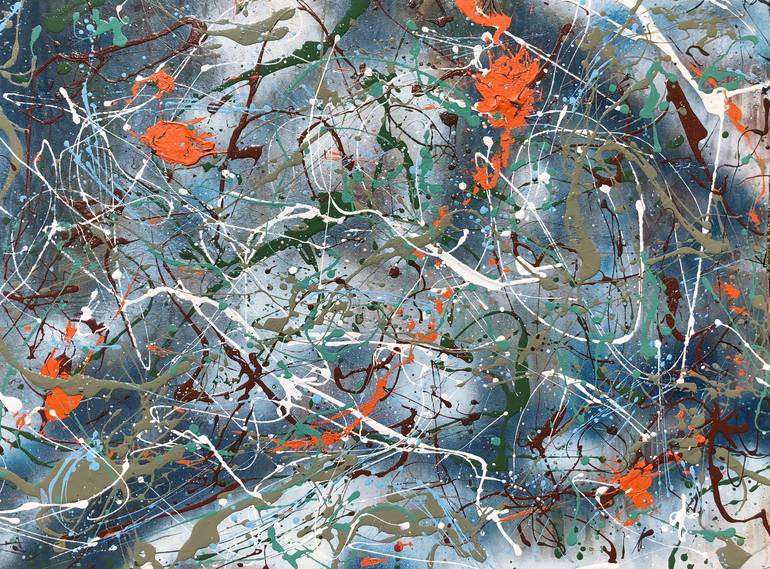 Original Abstract Expressionism Abstract Paintings by Robert Miskines