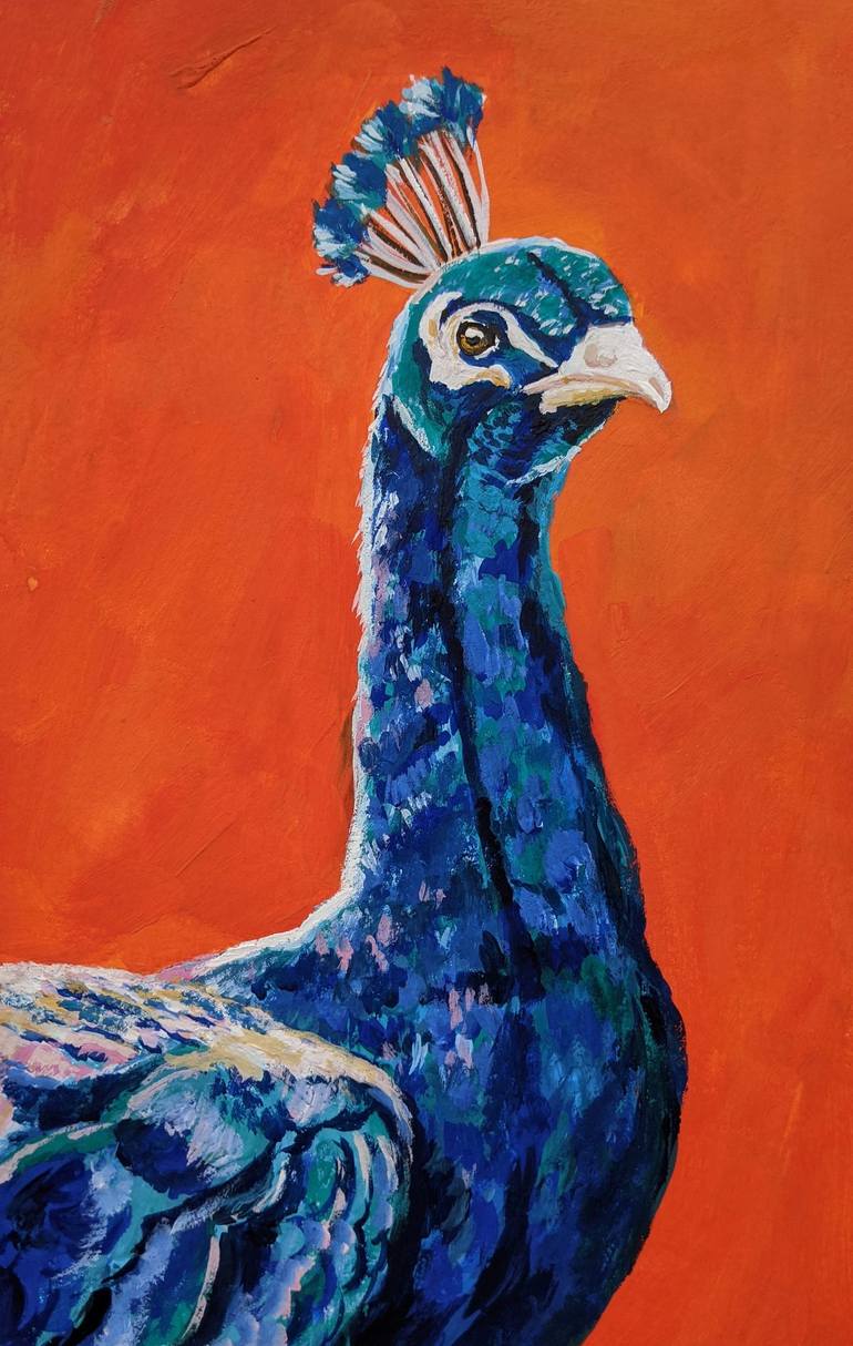 Peacock painting Painting by Neha Agarwal | Saatchi Art