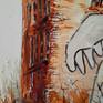 This painting have texture from big strokes with a lot of paint and very precisely painted parts. It is real building in Chicago streets, I saw it once I drove to work, early in the morning. It looked absolutely stunning and so conveying Chicago vibes. This is my interpretation of Chicago city.