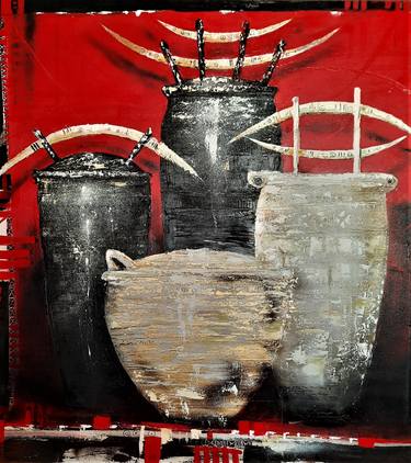 Original Expressionism Still Life Paintings by Aidas Mikelenas