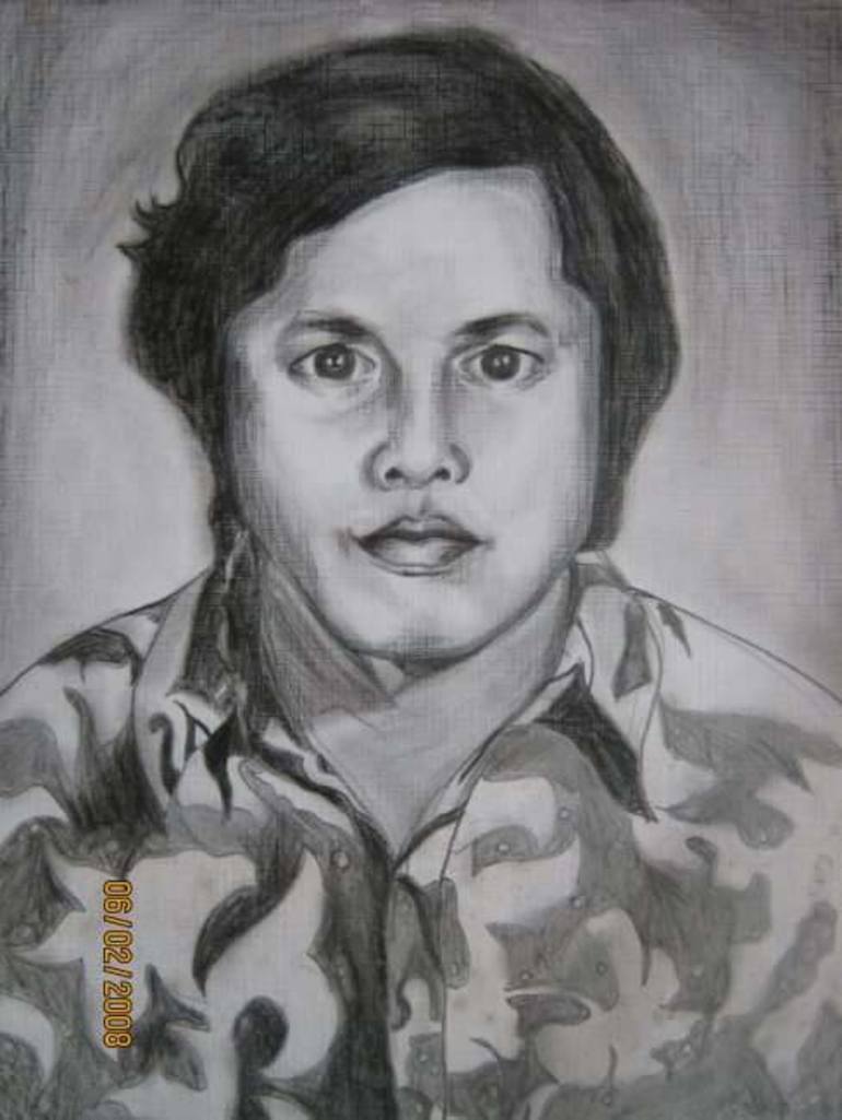 Portrait Of Abdul Hadi Drawing By Andy Firmansyah 