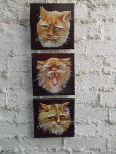Original Fine Art Cats Installation by Lady Ju Jurita