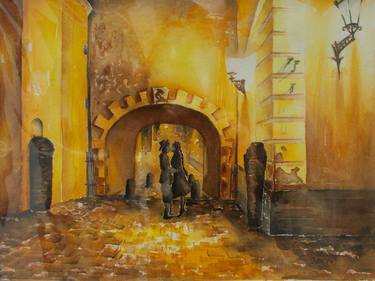 Original Fine Art Cities Paintings by Lady Ju Jurita