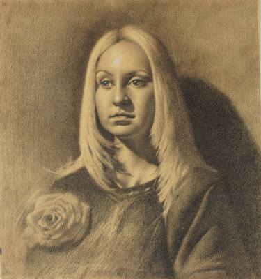 Print of Portrait Drawings by Mykola Dovgan