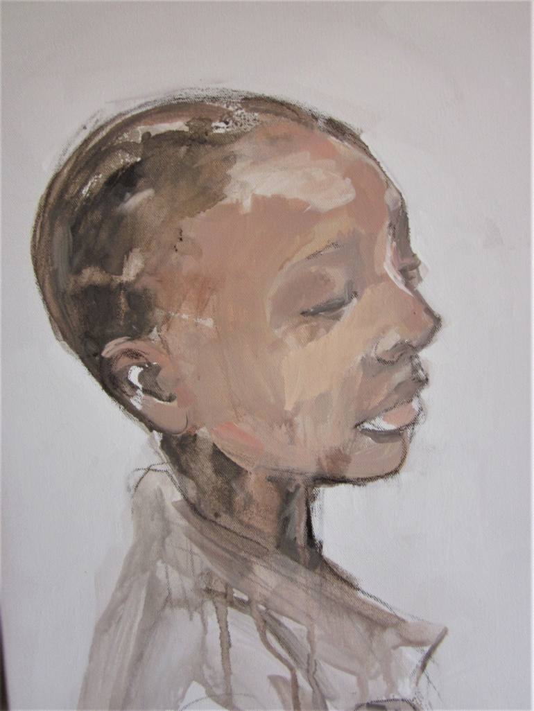 Original Portraiture People Painting by Petina Wynn