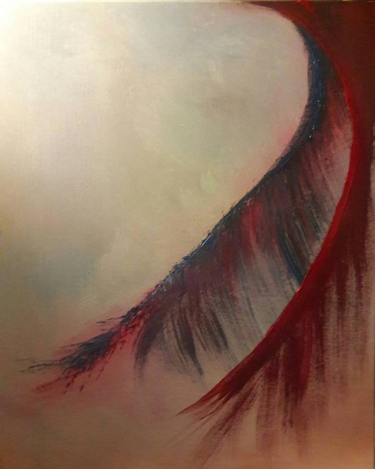 Eyelash Painting by Sharmian Groulx Saatchi Art