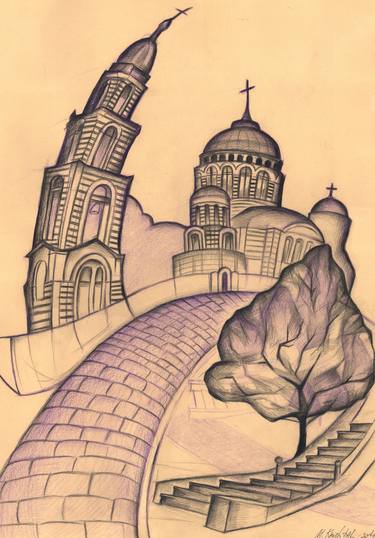 Print of Illustration Cities Drawings by Mariia Kryshtal