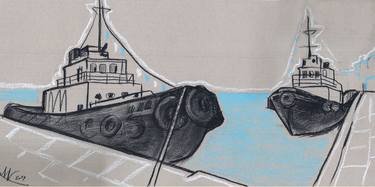 Print of Illustration Ship Drawings by Mariia Kryshtal