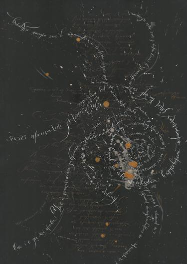 Print of Calligraphy Drawings by Mariia Kryshtal