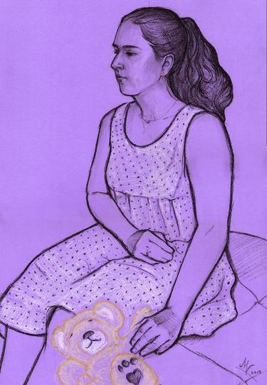 Print of Illustration Portrait Drawings by Mariia Kryshtal