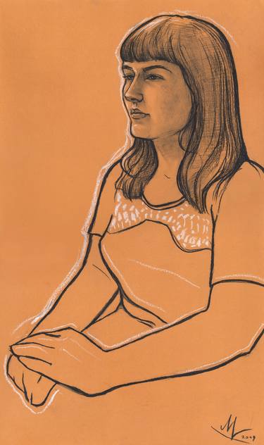 Print of Portrait Drawings by Mariia Kryshtal