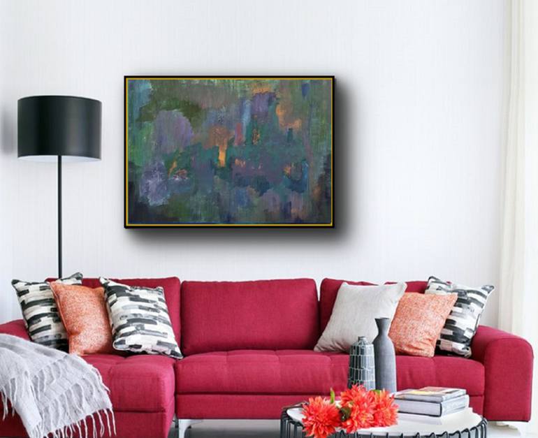 Original Abstract Expressionism Abstract Painting by Tony Davie