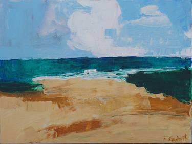 Print of Abstract Beach Paintings by Anna Sadzik