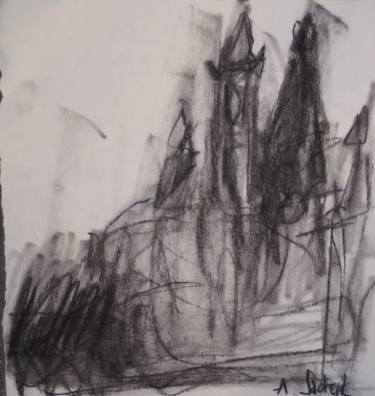 Print of Abstract Cities Drawings by Anna Sadzik