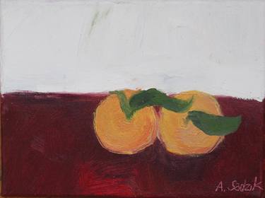 tangerines on the red table thumb