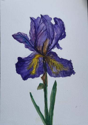 Original Abstract Expressionism Botanic Painting by Tanya Bilous