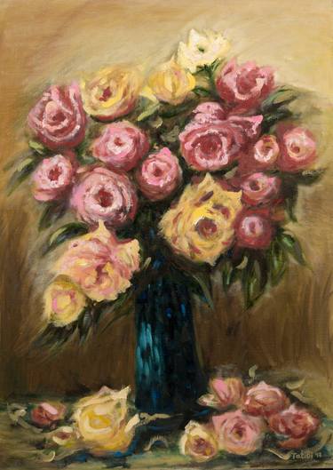 Print of Impressionism Floral Paintings by Tanya Bilous
