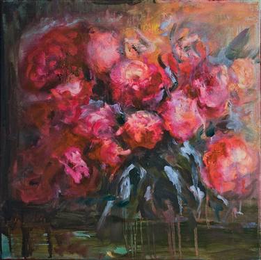 Original Abstract Expressionism Floral Paintings by Tanya Bilous