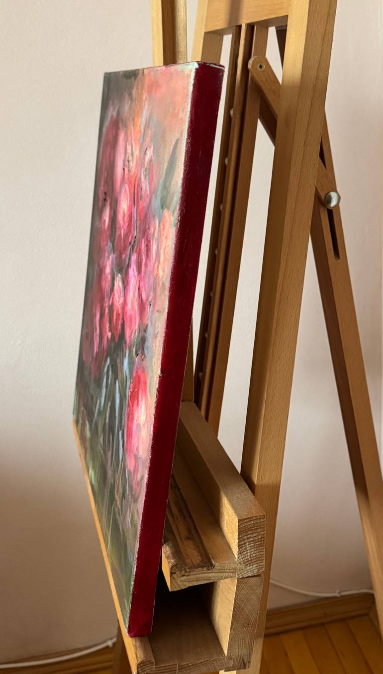 Original Abstract Expressionism Floral Painting by Tanya Bilous