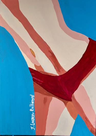 Original Abstract Expressionism Nude Paintings by jane Larsen-Collinge