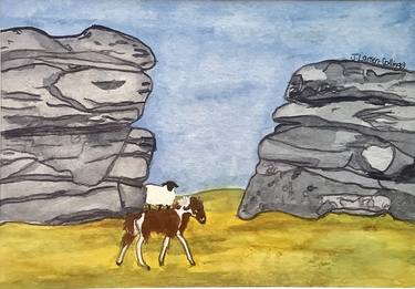 Original Horse Paintings by jane Larsen-Collinge