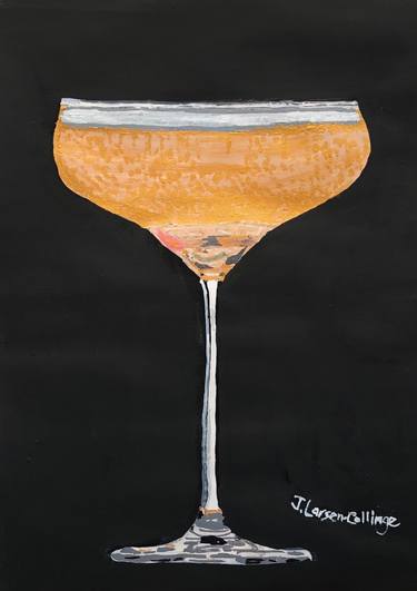 Original Art Deco Food & Drink Painting by jane Larsen-Collinge