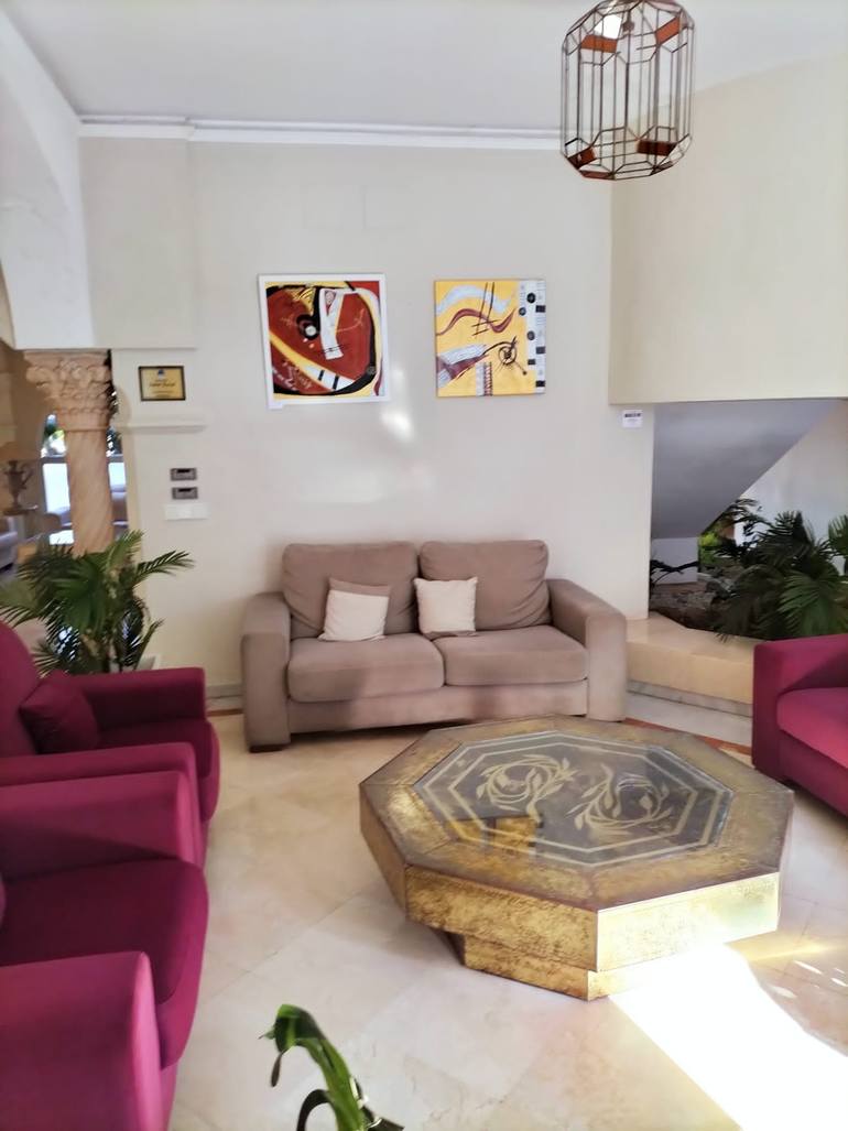 Original Abstract Expressionism Abstract Painting by J Larsen-Collinge