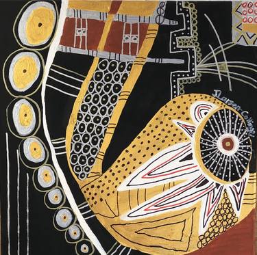 Original Abstract Expressionism Abstract Painting by J Larsen-Collinge