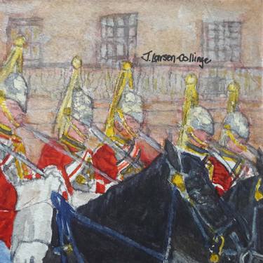 Print of Documentary Horse Paintings by jane Larsen-Collinge