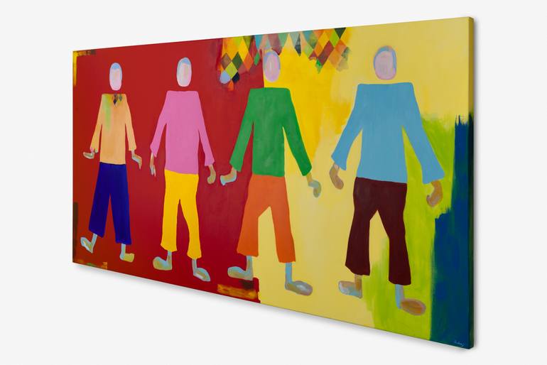 Original Figurative Abstract Painting by Nadra Jacob 