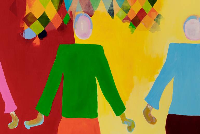 Original Figurative Abstract Painting by Nadra Jacob 