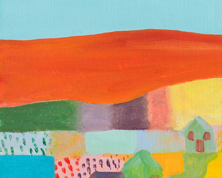 Original Abstract Landscape Painting by Nadra Jacob 