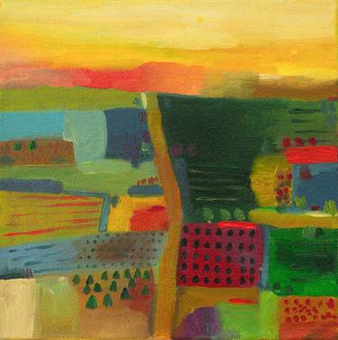 Print of Abstract Expressionism Landscape Paintings by Nadra Jacob