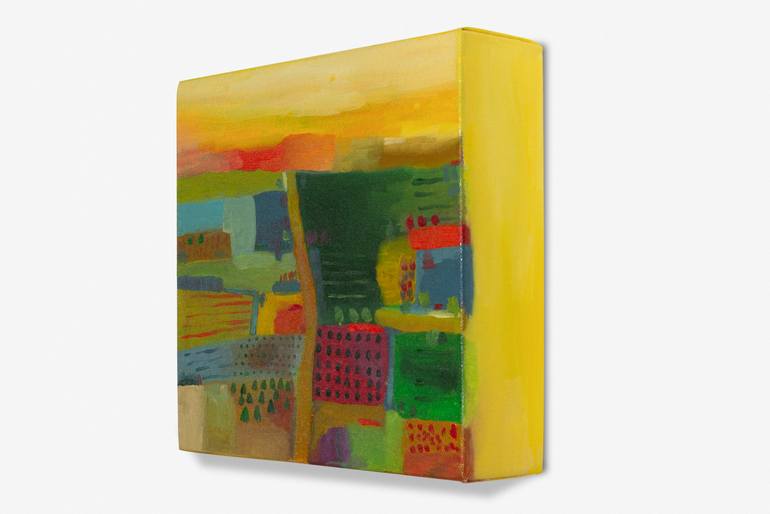 Original Abstract Expressionism Landscape Painting by Nadra Jacob 