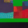 Work belonging to the series my route.
Landscapes that became more and more abstract. In this search for the image, I discover interior landscapes, full of subjectivity, intuitive, all guided by my color palette.