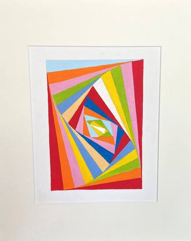 Print of Geometric Paintings by Nadra Jacob