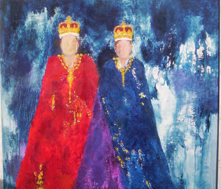 King and Queen Painting by Pat Jourdan | Saatchi Art
