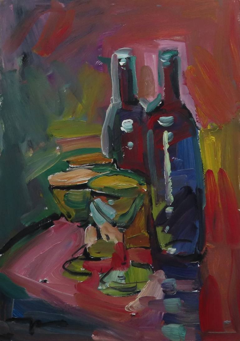 Jose Trujillo Large 18x24 Modern Impressionist Still Life Oil Painting ...