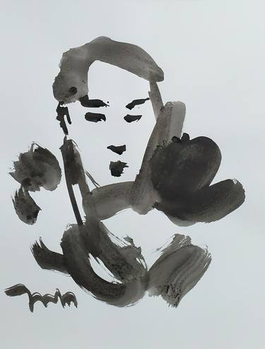 JOSE TRUJILLO - Collectible Abstract Expressionism Ink Wash 14x17 hotsell Bird SIGNED